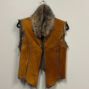 Roberto Cavalli Rabbit Leather and Fur Vest Very Unique and RARE piece